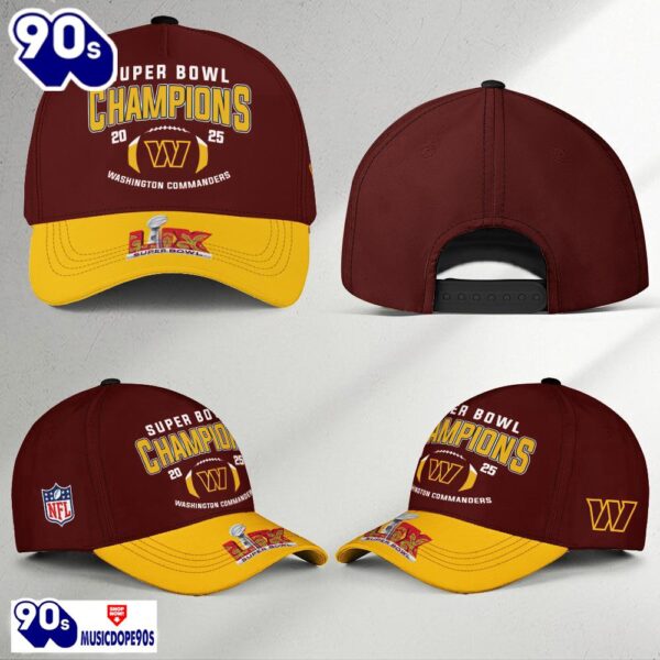 Washington Commanders 2025 Super Bowl LIX Champions Classic Cap