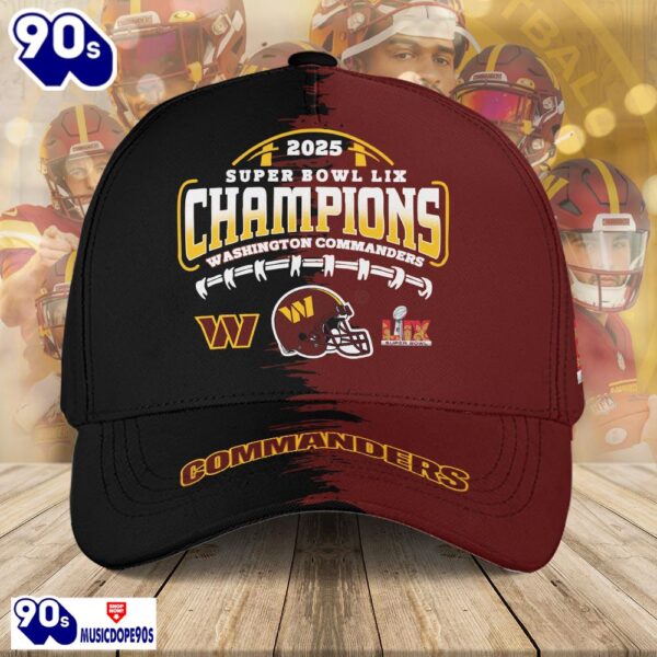 Washington Commanders 2025 Super Bowl LIX Champions Hat