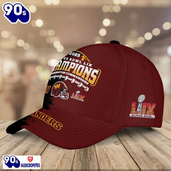 Washington Commanders 2025 Super Bowl LIX Champions Hat