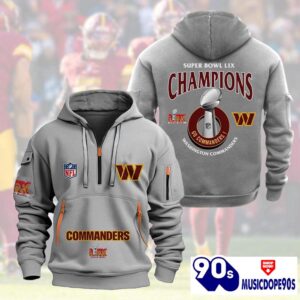 Washington Commanders 2025 Super Bowl LIX Champions Heavy Hoodie