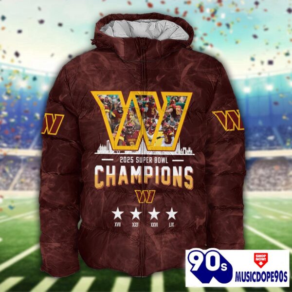 Washington Commanders 2025 Super Bowl LIX Champions Normal Hoodie