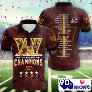 Washington Commanders 2025 Super Bowl LIX Champions Normal Hoodie