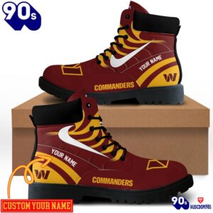 Washington Commanders Custom Boots Shoes…