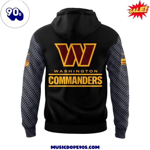 Washington Commanders Logo Heavyweight 2024 Black Hoodie