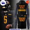 Washington Commanders Logo Heavyweight 2024 Black Hoodie