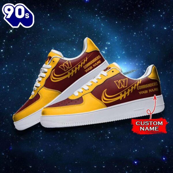 Washington Commanders NFL Personalized Air Force Sneaker