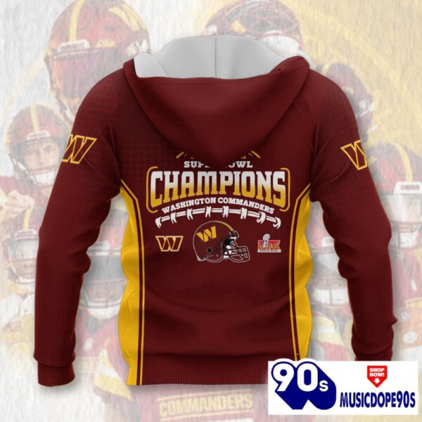 Washington Commanders Super Bowl LIX Champions Normal Hoodie