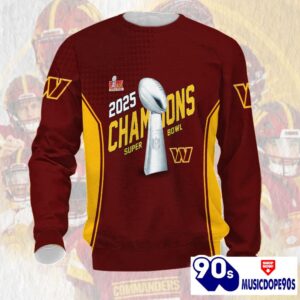 Washington Commanders Super Bowl LIX Champions Normal Hoodie