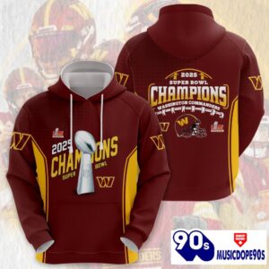 Washington Commanders Super Bowl LIX Champions Normal Hoodie