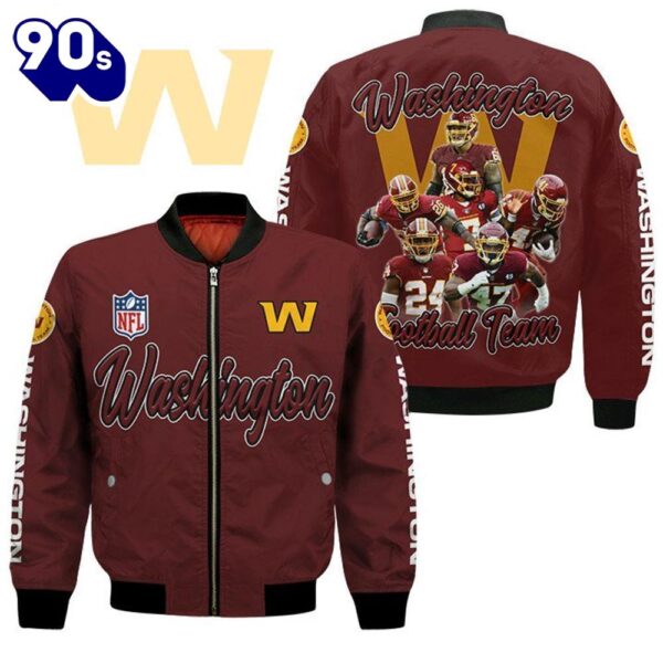 Washington Football Team Players Nfl Bomber Jacket  Gift For Christmas