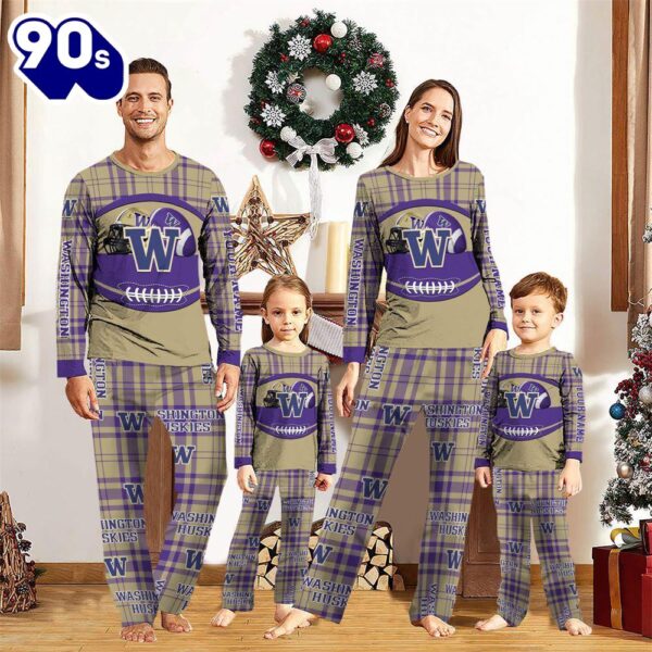NCAA Family Pajama Sets  Washington Huskies Pajamas Personalized Your Name