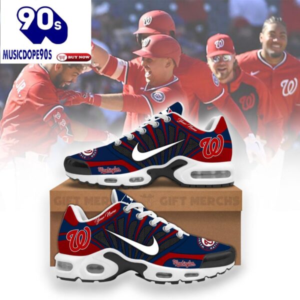 Washington Nationals Custom Nike Air Max Plus Shoes For Fans