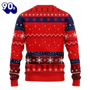 Washington Nationals Hohoho Mickey Christmas Ugly Sweater