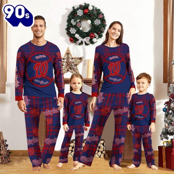 NCAA Family Pajama Sets  Washington Nationals Pajamas Personalized Your Name