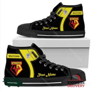 Watford Personalzied High Top Canvas Shoes