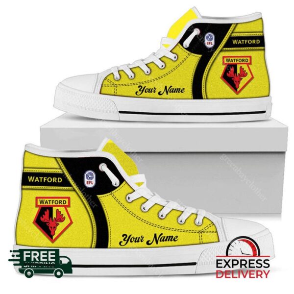 Watford Personalzied High Top Canvas Shoes