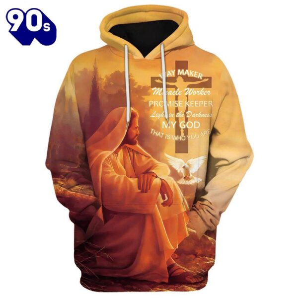 Way Maker Miracle Worker,  Promise Keeper Hoodie Jesus And Dove Hoodies Jesus Hoodie