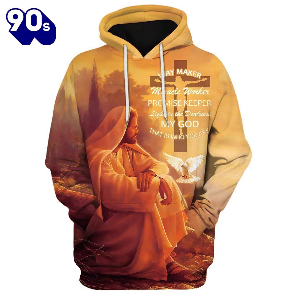 Way Maker Miracle Worker, Promise Keeper Hoodie Jesus And Dove Hoodies Jesus Hoodie Way Maker Miracle Worker, Promise Keeper Hoodie Jesus And Dove Hoodies Jesus Hoodie