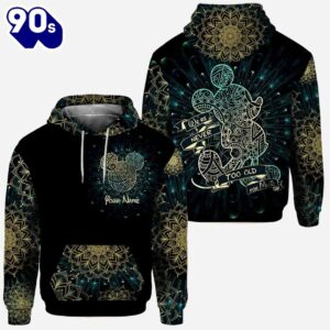 We Are Never Too Old For Magic Mandala Mickey Mouse Ears - Personalized Hoodie and Leggings