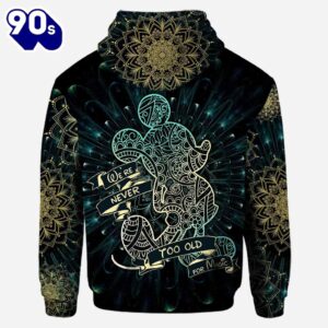 We Are Never Too Old For Magic Mandala Mickey Mouse Ears - Personalized Hoodie and Leggings