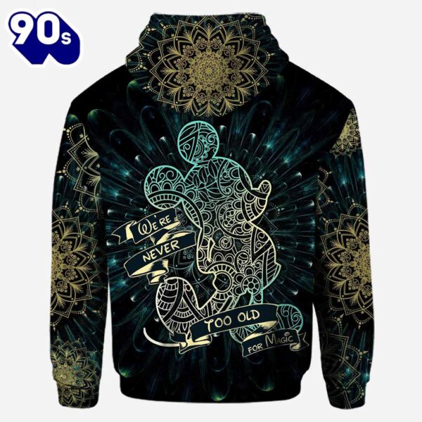 We Are Never Too Old For Magic Mandala Mickey Mouse Ears – Personalized Hoodie and Leggings