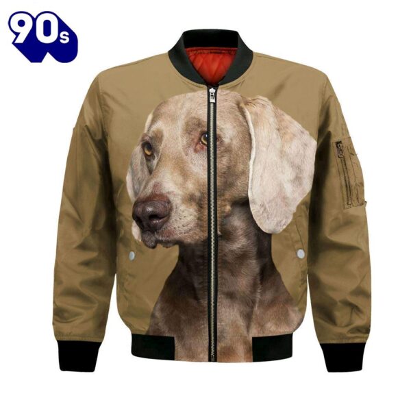 Weimaraner – Unisex 3D Graphic Bomber Jacket
