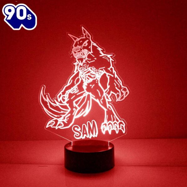 Werewolf Night Light Personalized Free Led Night Lamp  Gift Christmas