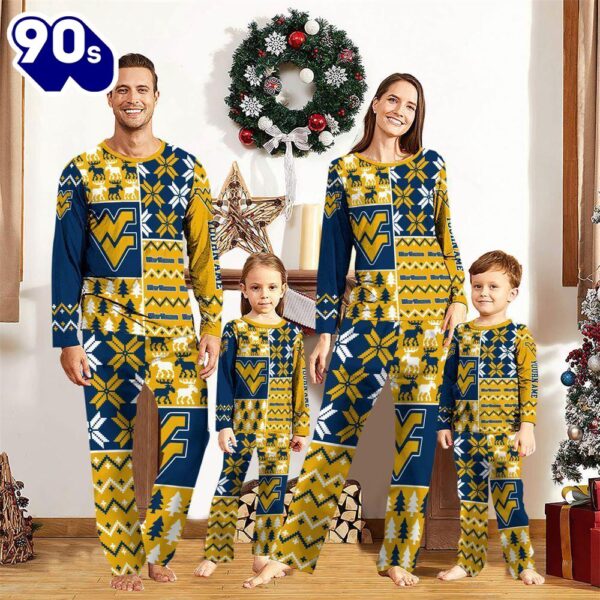 NCAA Family Pajama Sets  West Virginia Mountaineers Pajamas Personalized