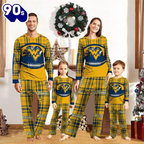 NCAA Family Pajama Sets  West Virginia Mountaineers Pajamas Personalized Your Name