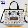 What God Says About You Leather Bag , Christian Bags  Gift For Women Christmas