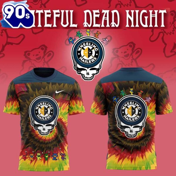 Wheeling Nailers Grateful Dead Night 3d T-Shirt