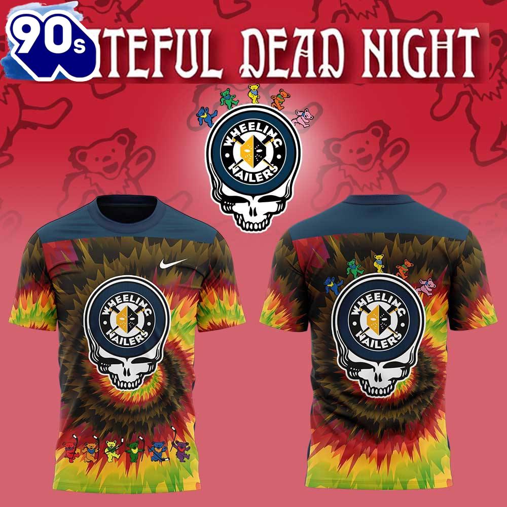 Wheeling Nailers Grateful Dead Night 3d T-Shirt Wheeling Nailers Grateful Dead Night 3d T-Shirt