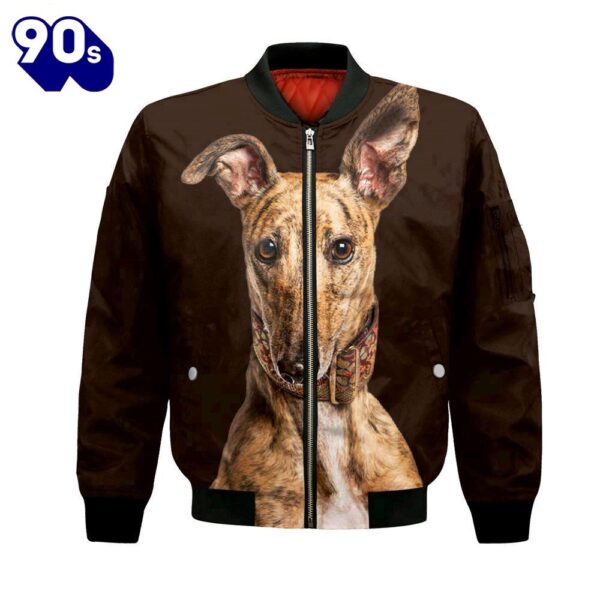 Whippet – Unisex 3D Graphic Bomber Jacket
