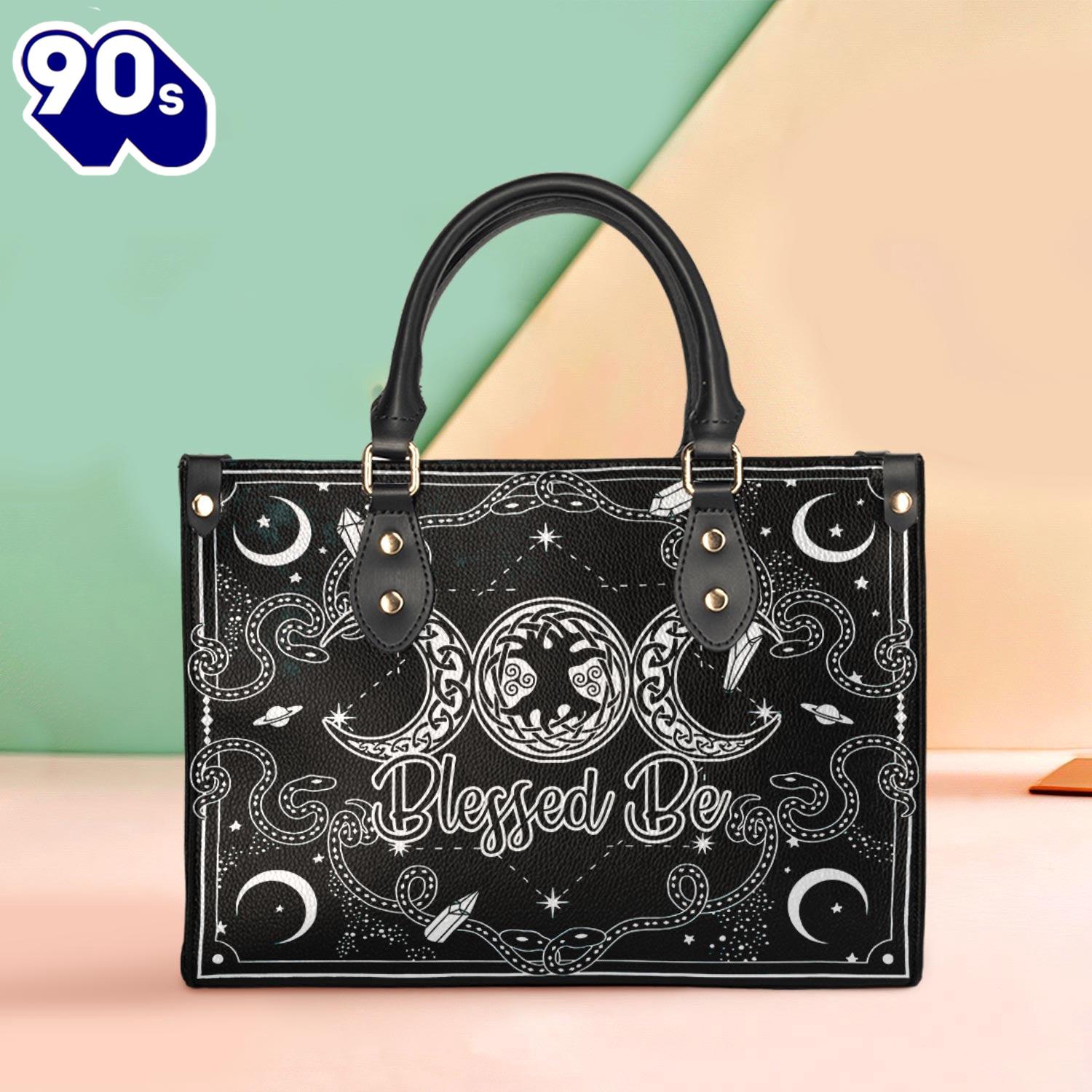 Wicca Blessed Be Leather Bag Christ Gifts Leather Bags Gift For Women Christmas Wicca Blessed Be Leather Bag Christ Gifts Leather Bags Gift For Women Christmas