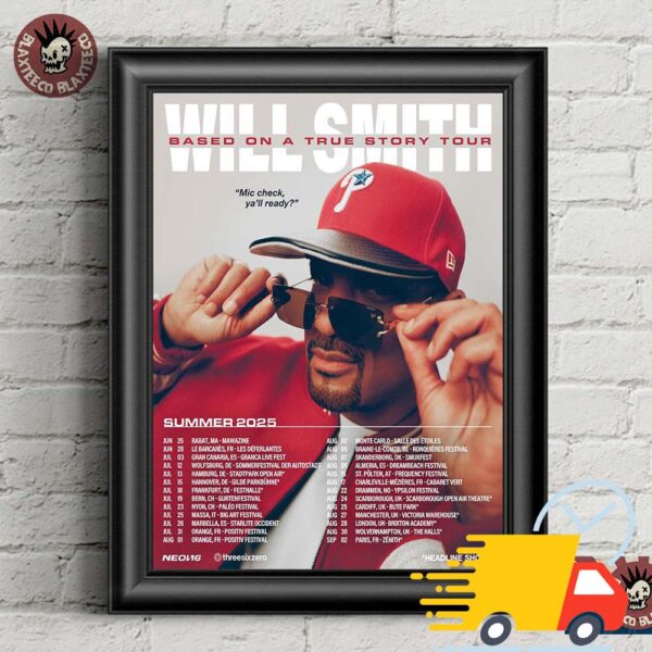 Will Smith Based On A True Story Tour Summer 2025 UK And EU Tour Dates Canvas