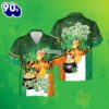 Winne The Pooh Shamrock St Patrick Green Unisex Hawaiian Shirts 2025