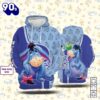 Winnie The Pooh Cartoon Eeyore Form Hoodie All Over Printed 3D Personalized Custom Name Unisex Men Women