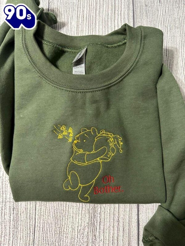 Winnie The Pooh Embroidered Sweatshirt Gift Christmas