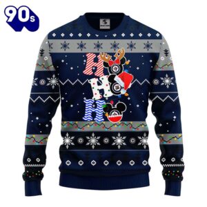 Winnipeg Jets Hohoho Mickey Christmas Ugly Sweater