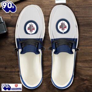 Winnipeg Jets NHL Hey Dude Shoes Custom Name Perfect Gift