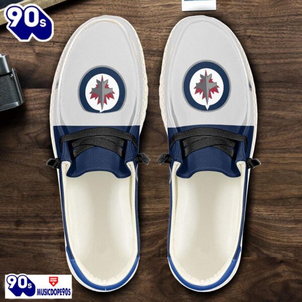 Winnipeg Jets NHL Hey Dude Shoes Custom Name Perfect Gift