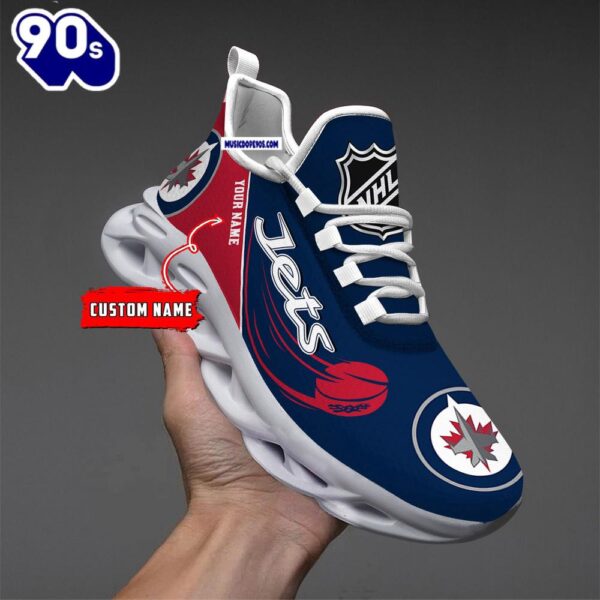 Winnipeg Jets Personalized NHL New Max Soul Shoes V1