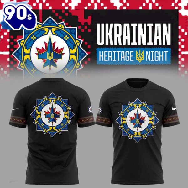 Winnipeg Jets Ukrainian Heritage Night 2025 3d T-Shirt