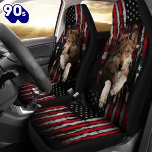 Wolf In Flag Car Seat…