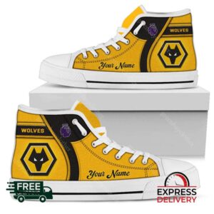 Wolverhampton Wanderers F.C Personalzied High Top Canvas Shoes