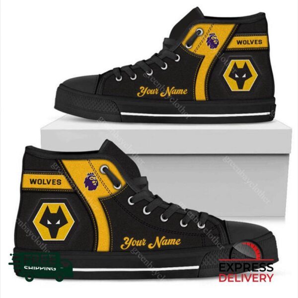 Wolverhampton Wanderers F.C Personalzied High Top Canvas Shoes