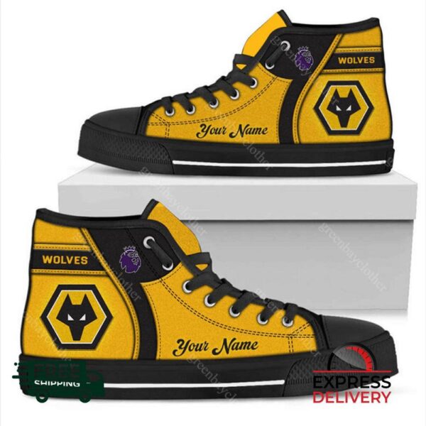 Wolverhampton Wanderers F.C Personalzied High Top Canvas Shoes