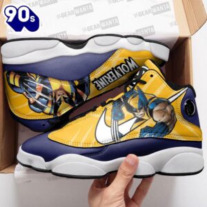 Wolverine Air Jordan 13 Sneakers Super Heroes Custom Shoes