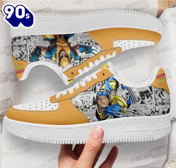 Wolverine Air Sneakers Custom Superhero Comic Shoes