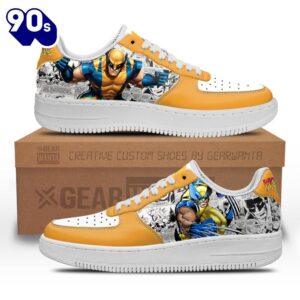 Wolverine Air Sneakers Custom Superhero Comic Shoes